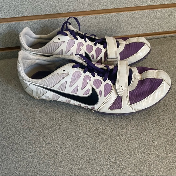 Men Nike Zoom Rival S Purple White Track Field Spikes Sprint Running Shoes Sz 11 - Picture 3 of 7